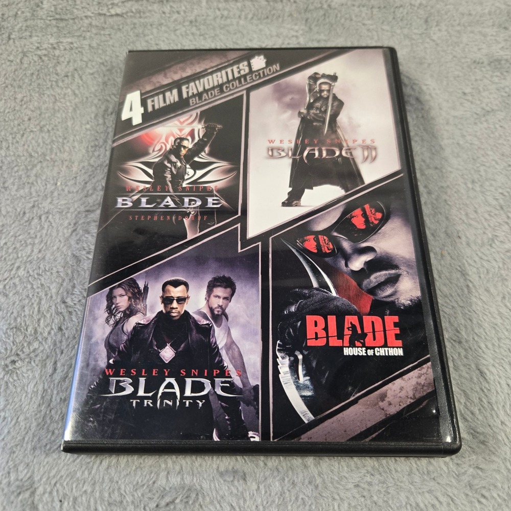 4 Film Favorites Blade Collection DVD Wesley Snipes Marvel Trilogy House Chthon